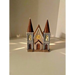 Dickens of London Porcelain St. James 1991 Church Luminary Christmas With Box
